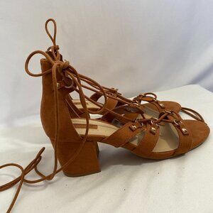 Forever 21 Tan Faux Suede Sandals